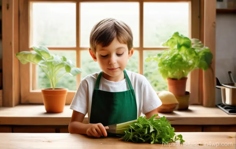 아이와 함께 만드는 저녁 식사 아이디어 - **Prompt:** A vibrant and playful scene featuring two children (around 6 and 9 years old) enthusiast...