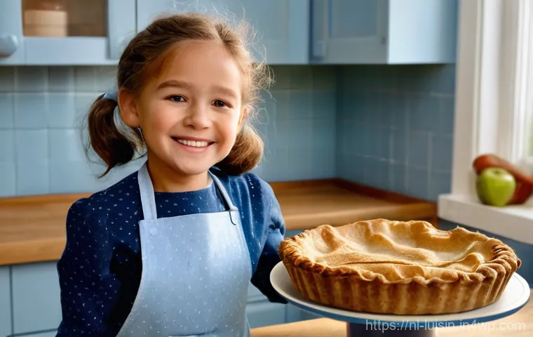 아동 요리 경험의 효과적인 평가 방법 - **Prompt:** A cheerful 8-year-old Dutch girl, dressed in a clean, light blue apron over her casual c...